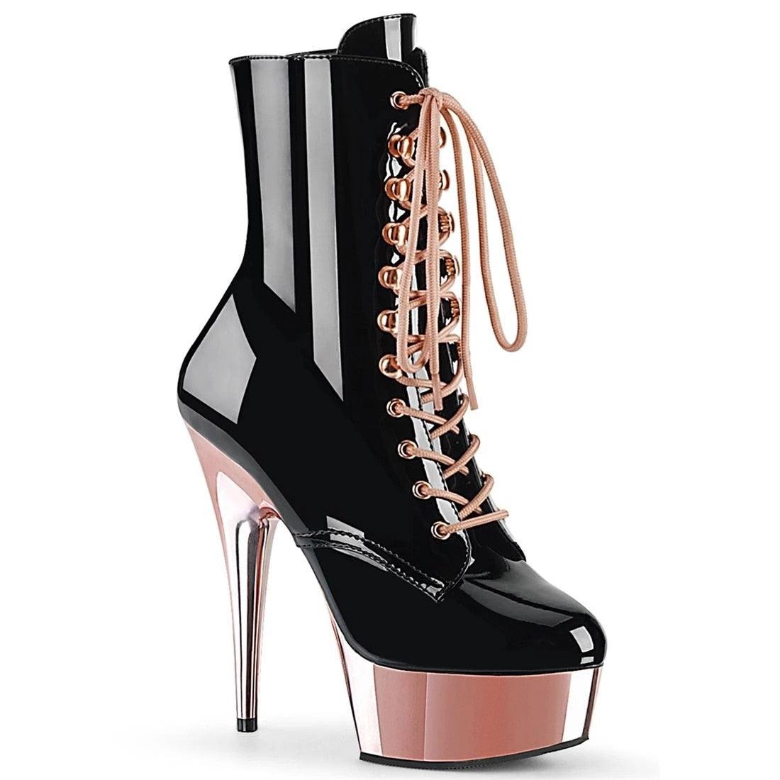 8 Inch High Heel Platform Ankle Boots