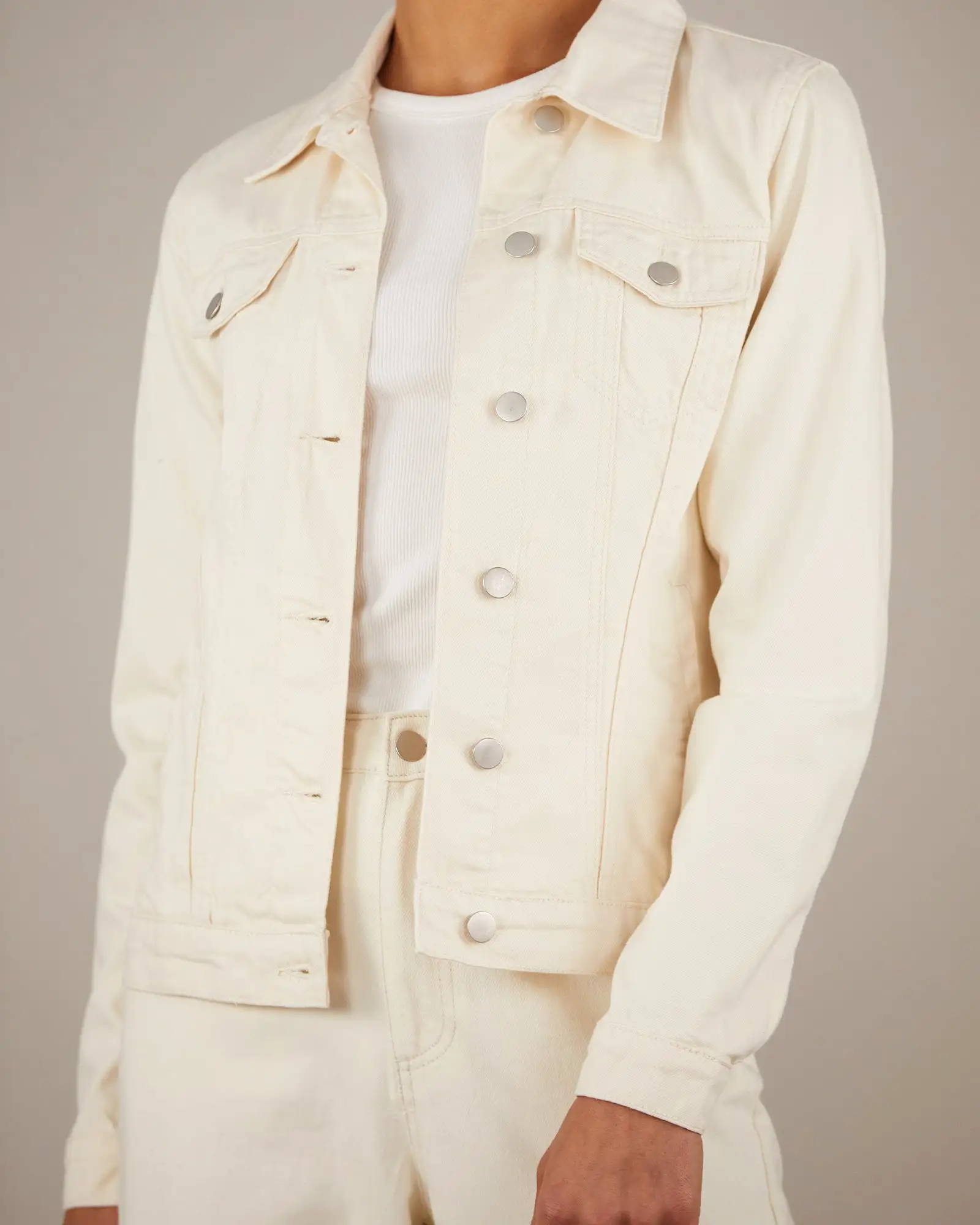 Alliance Drill Denim Jacket - Cream