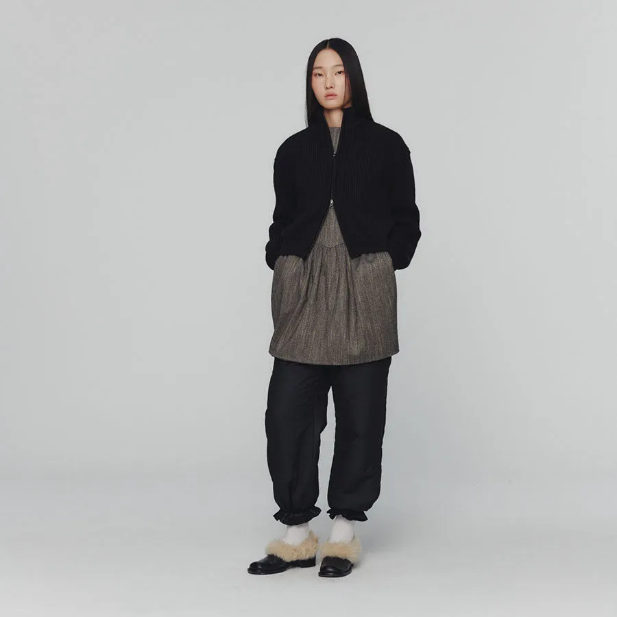 【AMOMENTO/アモーメント】SHEER PADDED BANDING PANTS AM24FWW04PT