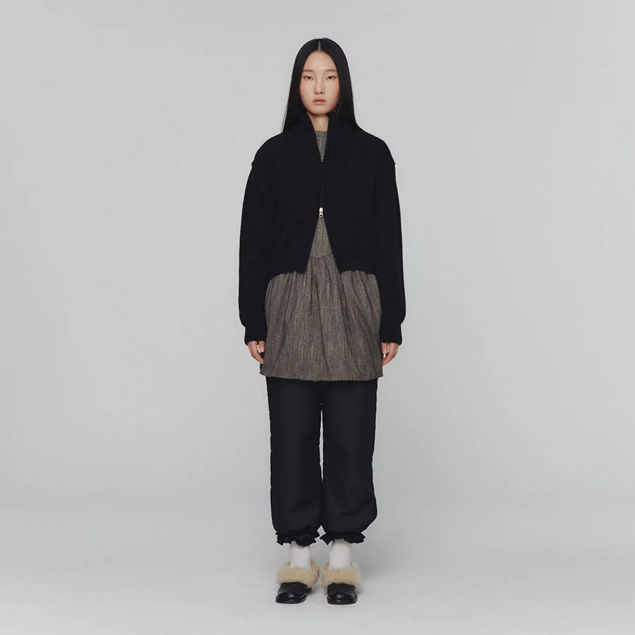 【AMOMENTO/アモーメント】SHEER PADDED BANDING PANTS AM24FWW04PT