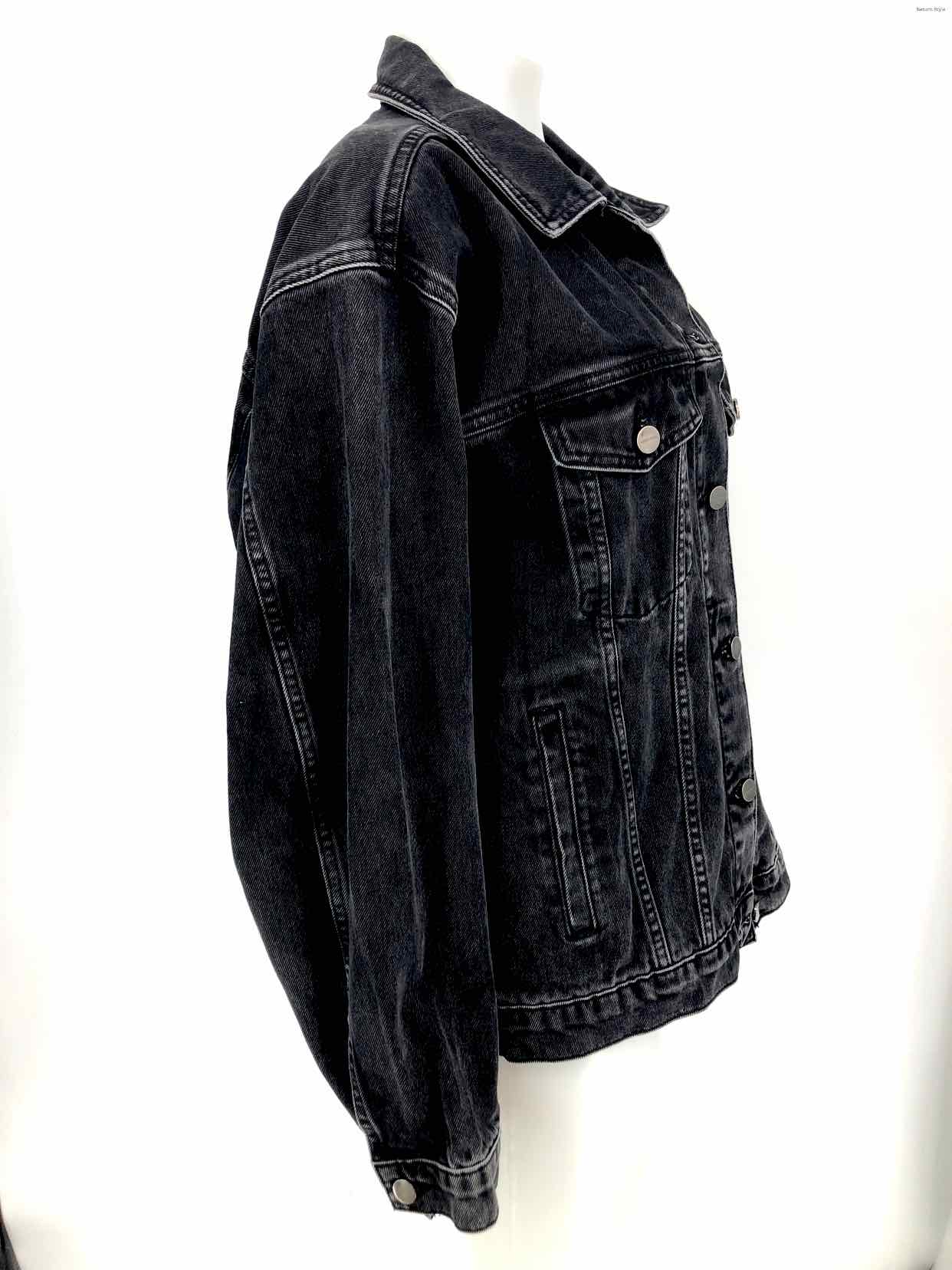 ANINE BING Black Denim Classic Jean Jacket Women Size MEDIUM (M) Jacket