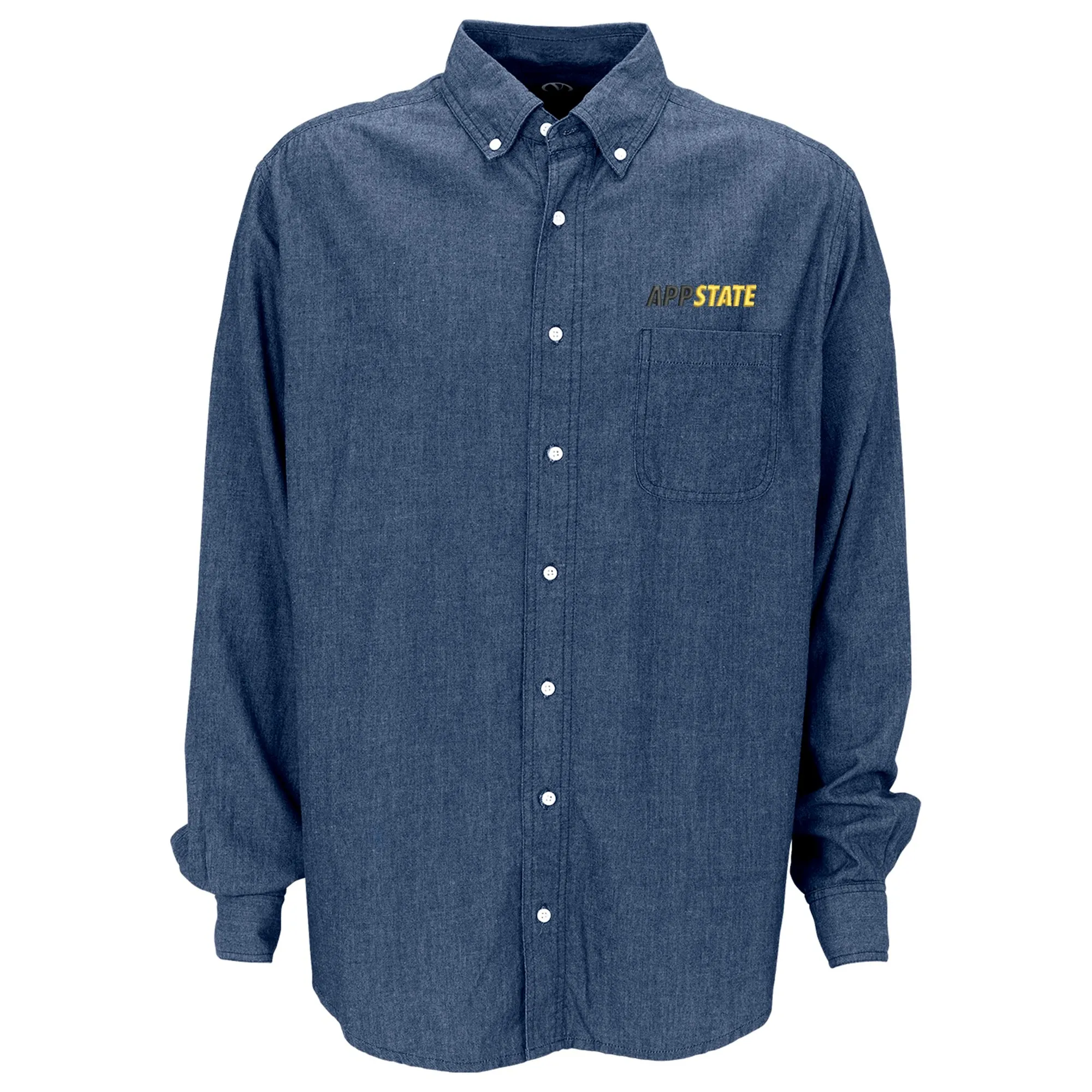 Appalachian State Mountaineers Blue Hudson Denim Long Sleeve Button-Down Shirt