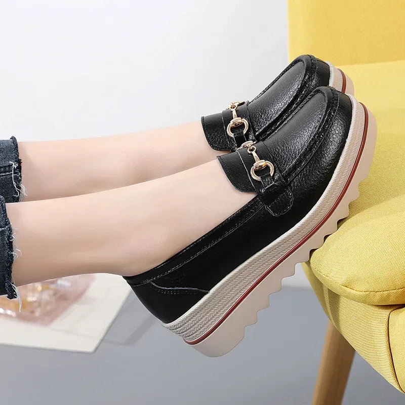 Ashore Shop Women Casual Shoes Designer Flat Platform Loafers