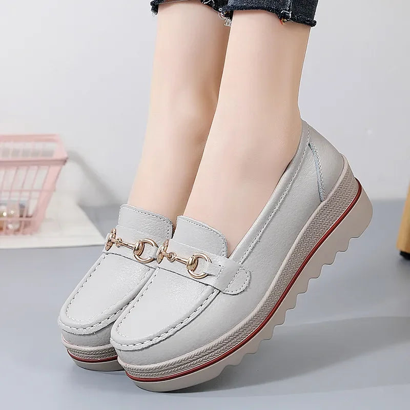 Ashore Shop Women Casual Shoes Designer Flat Platform Loafers