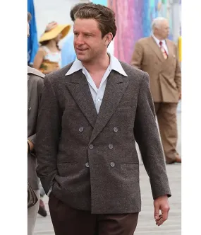 Ben Foster The Survivor Grey Peacoat