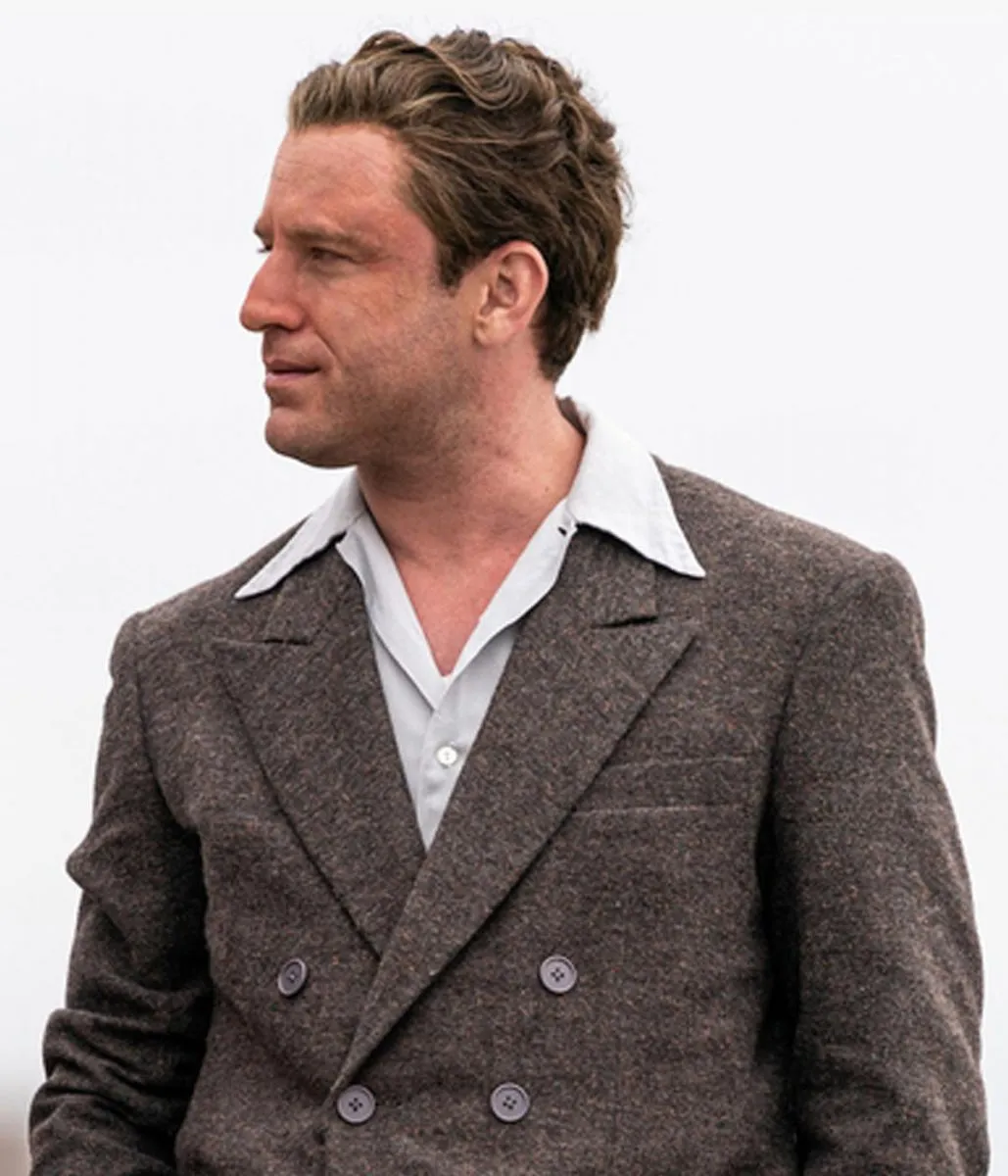 Ben Foster The Survivor Grey Peacoat