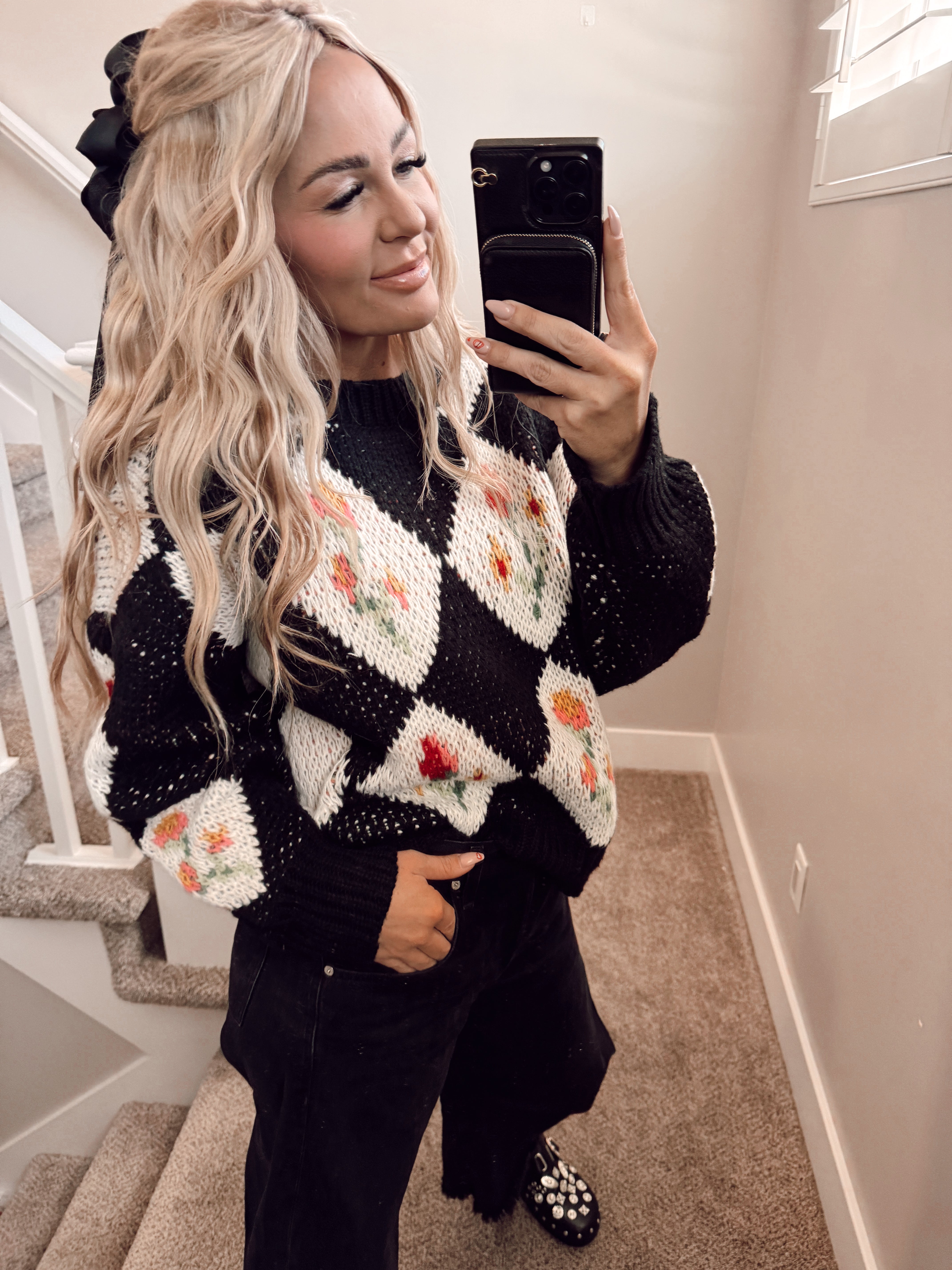 Black diamond sweater