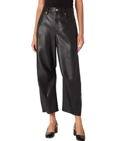 Blank NYC Women's Barrel Leg Polyurethane Pants