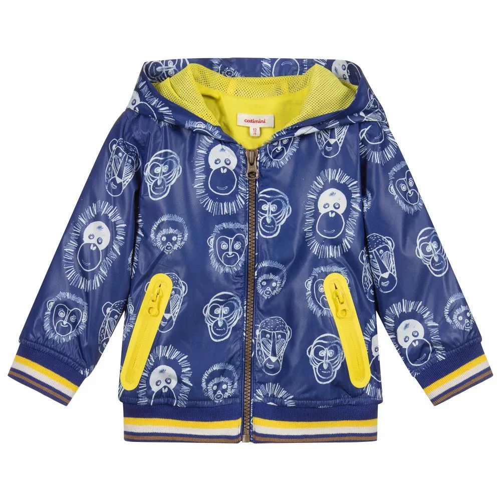 Boys Blue Bomber Jacket