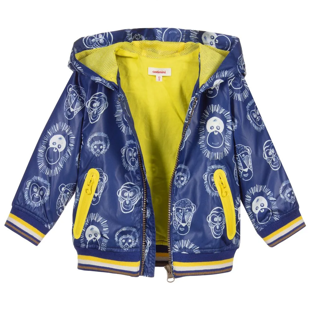 Boys Blue Bomber Jacket