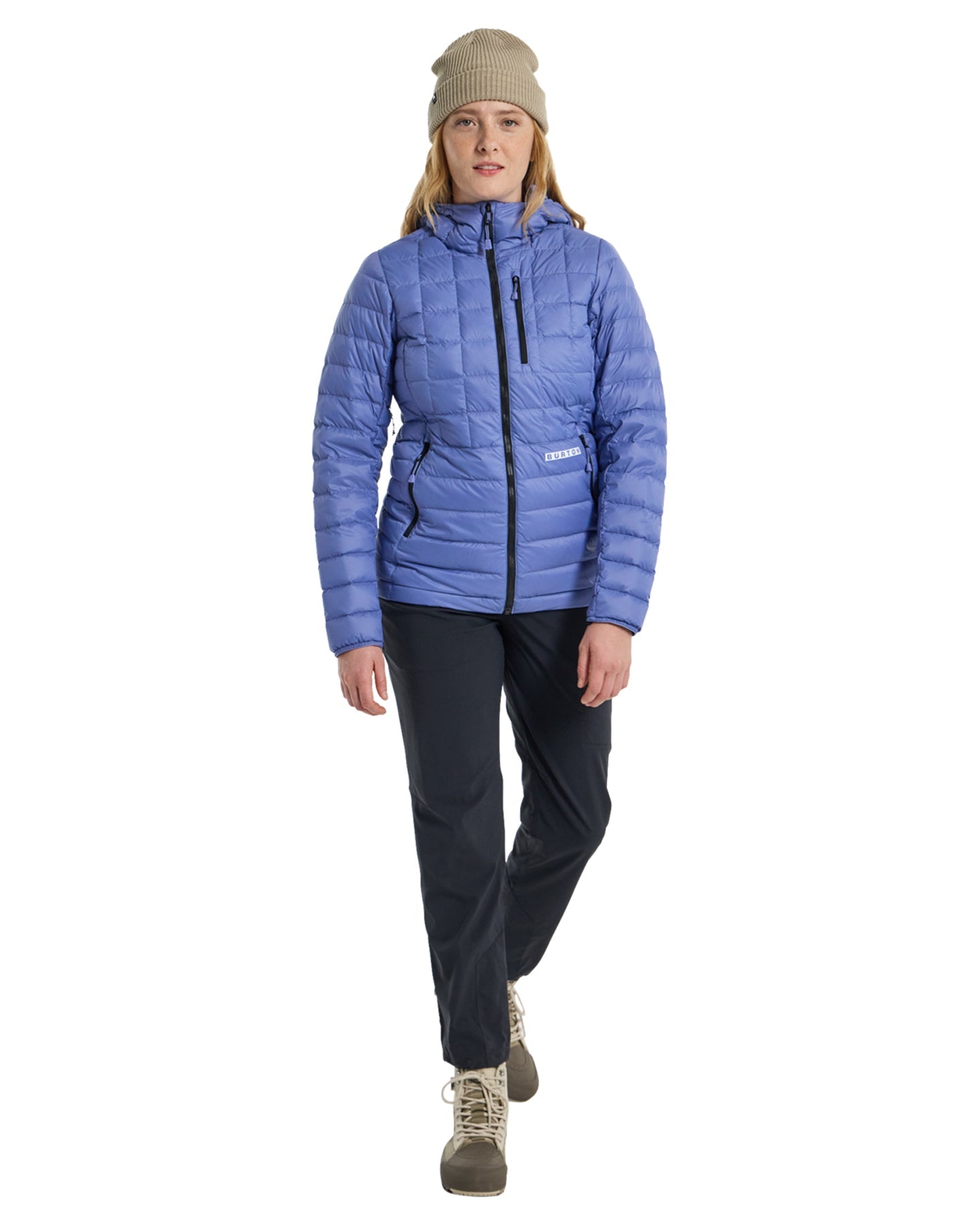 Burton Women's Mid-Heat Hooded Down Insulated Jacket - Slate Blue