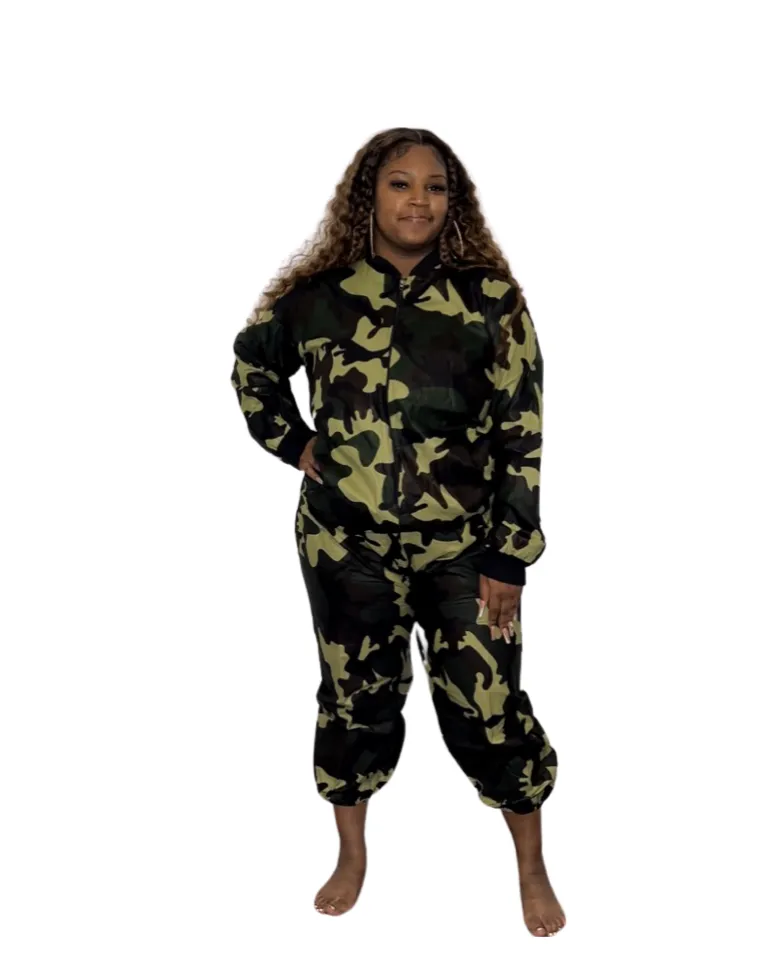 Camouflage Bomber Jacket