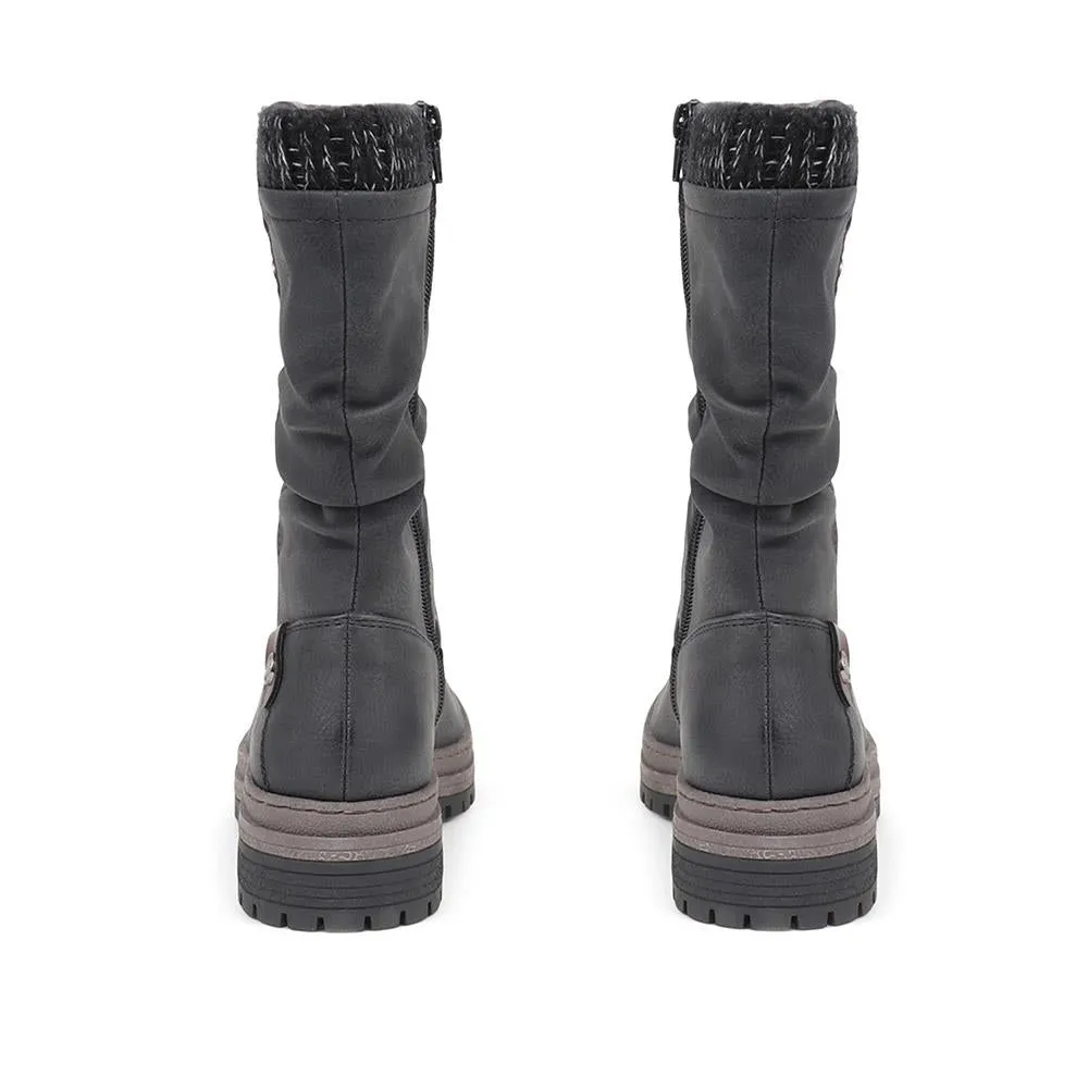 Casual Mid-Calf Boots - TELOO38001 / 324 311