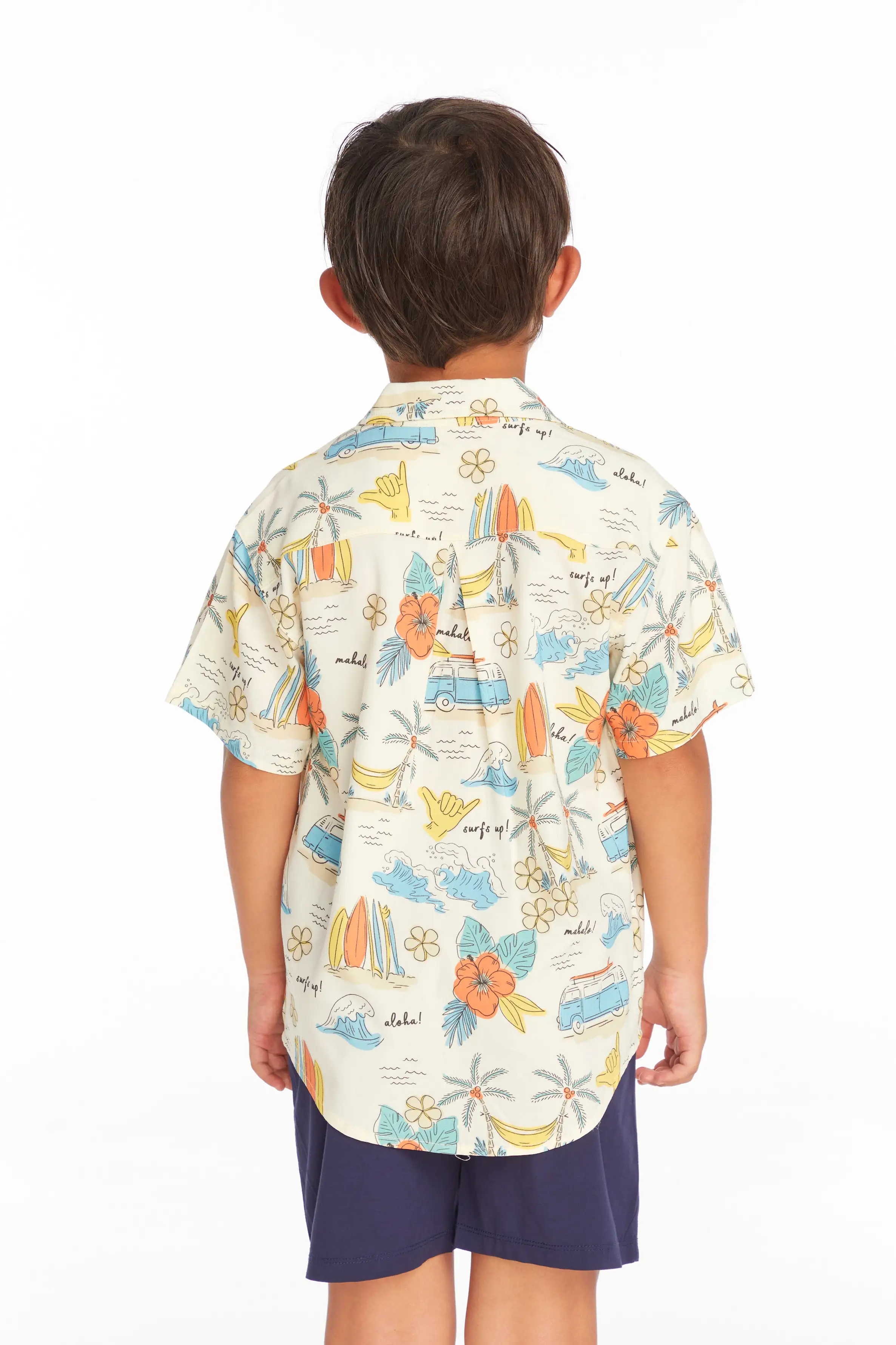 Chaser Surf's Up Boys Button Down Tee