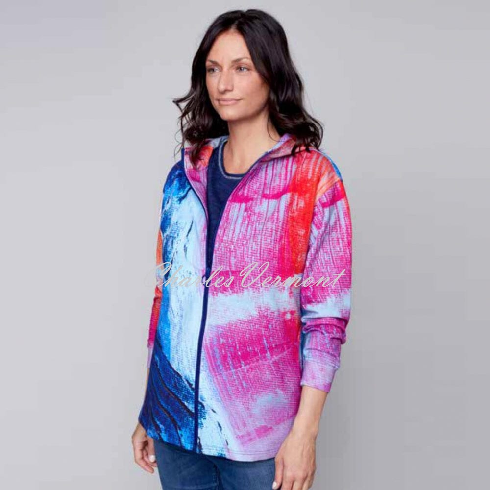 Claire Desjardins 'Tulips Tulip' Hooded Zip Jacket - Style 91495