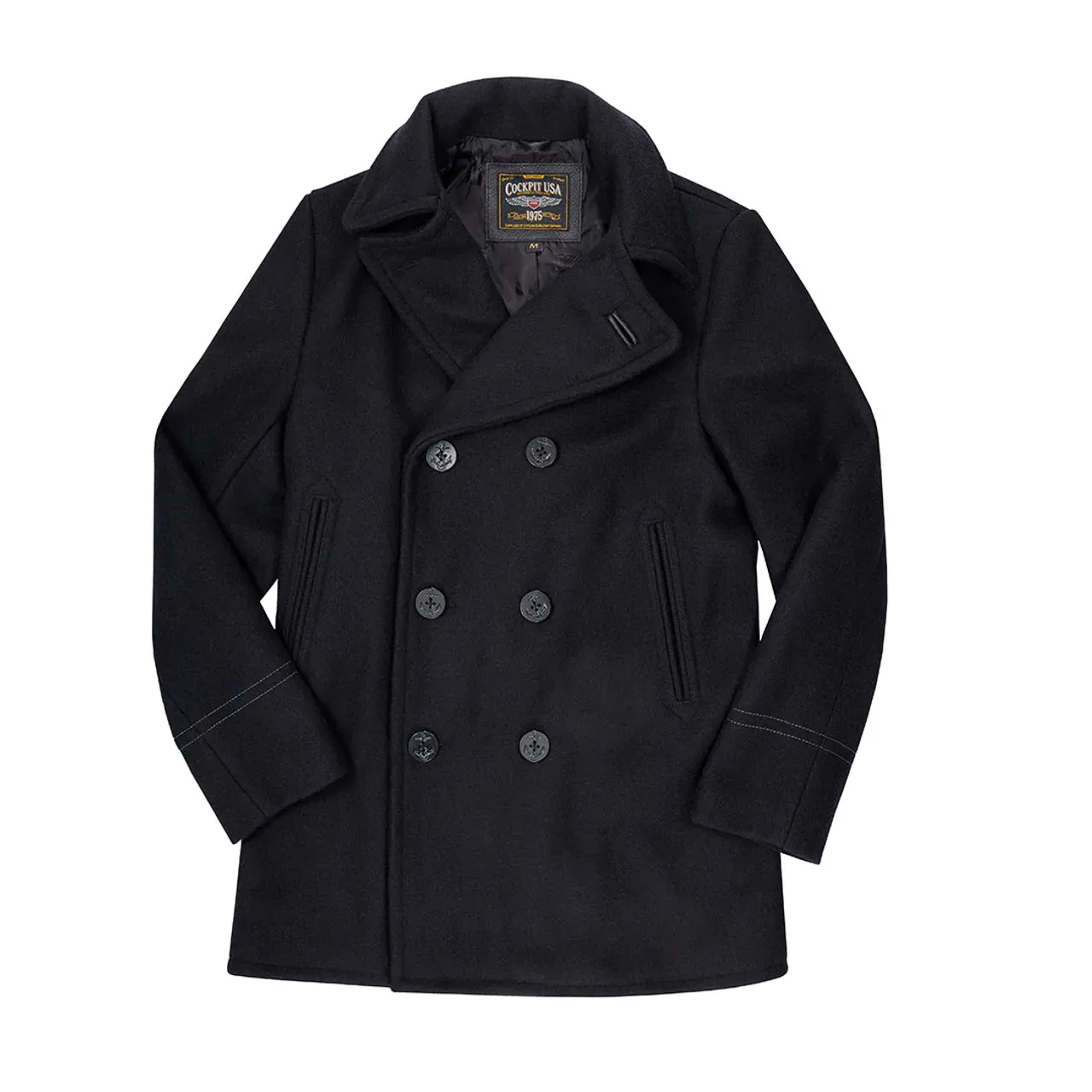 Cockpit USA Admiral USN Peacoat Navy USA Made