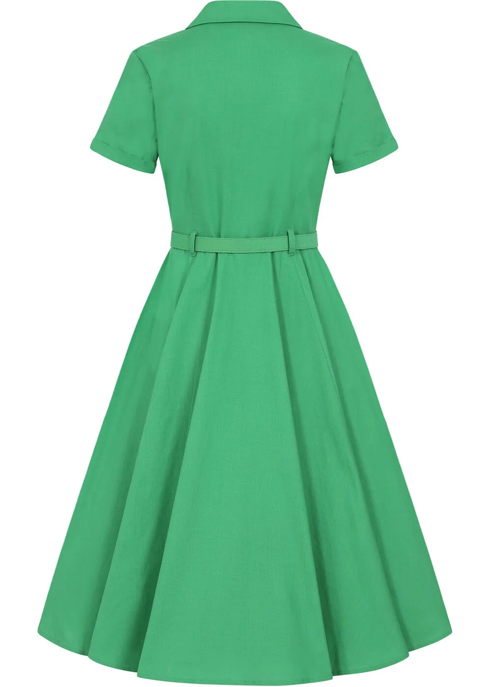 Collectif Caterina 40's Swing Dress Green