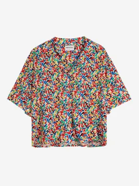 Confetti Print Short Sleeve Shirt