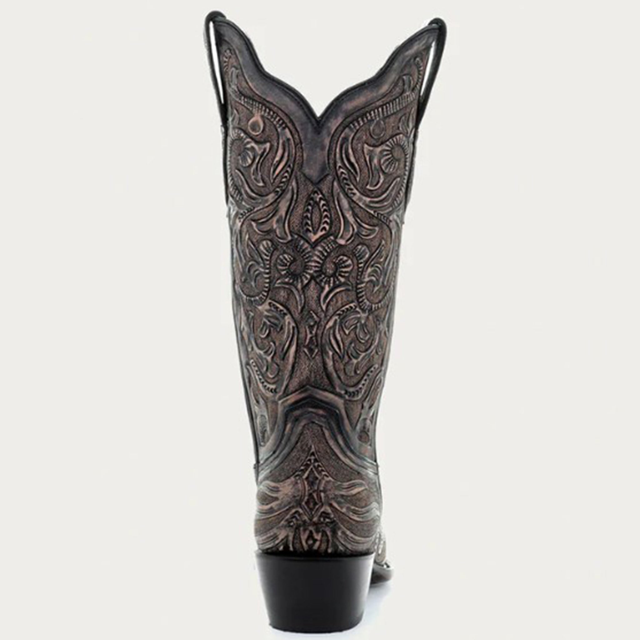 Corral Women's Black Hand Tooled Western Boots