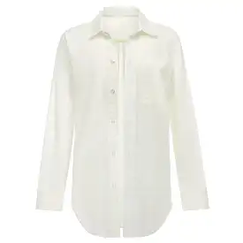 Cream Long Sleeve Button Down Shirt