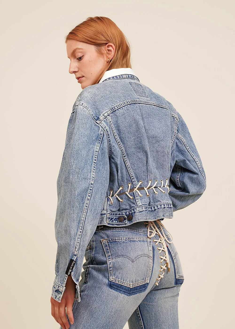 Denim Jacket Waist Eyelets