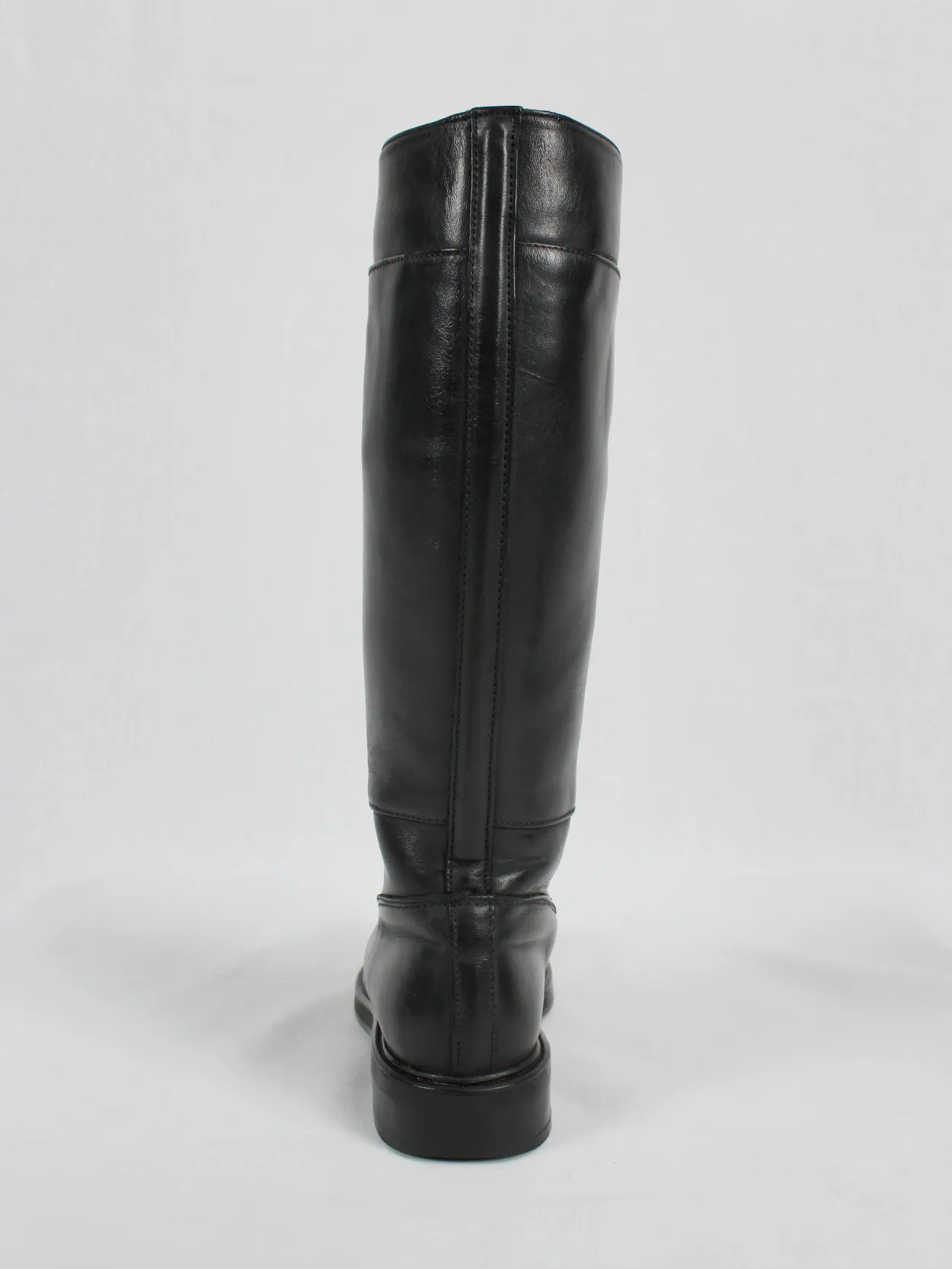 Dirk Bikkembergs black tall boots with mountaineering sole (37) — mid 90’s