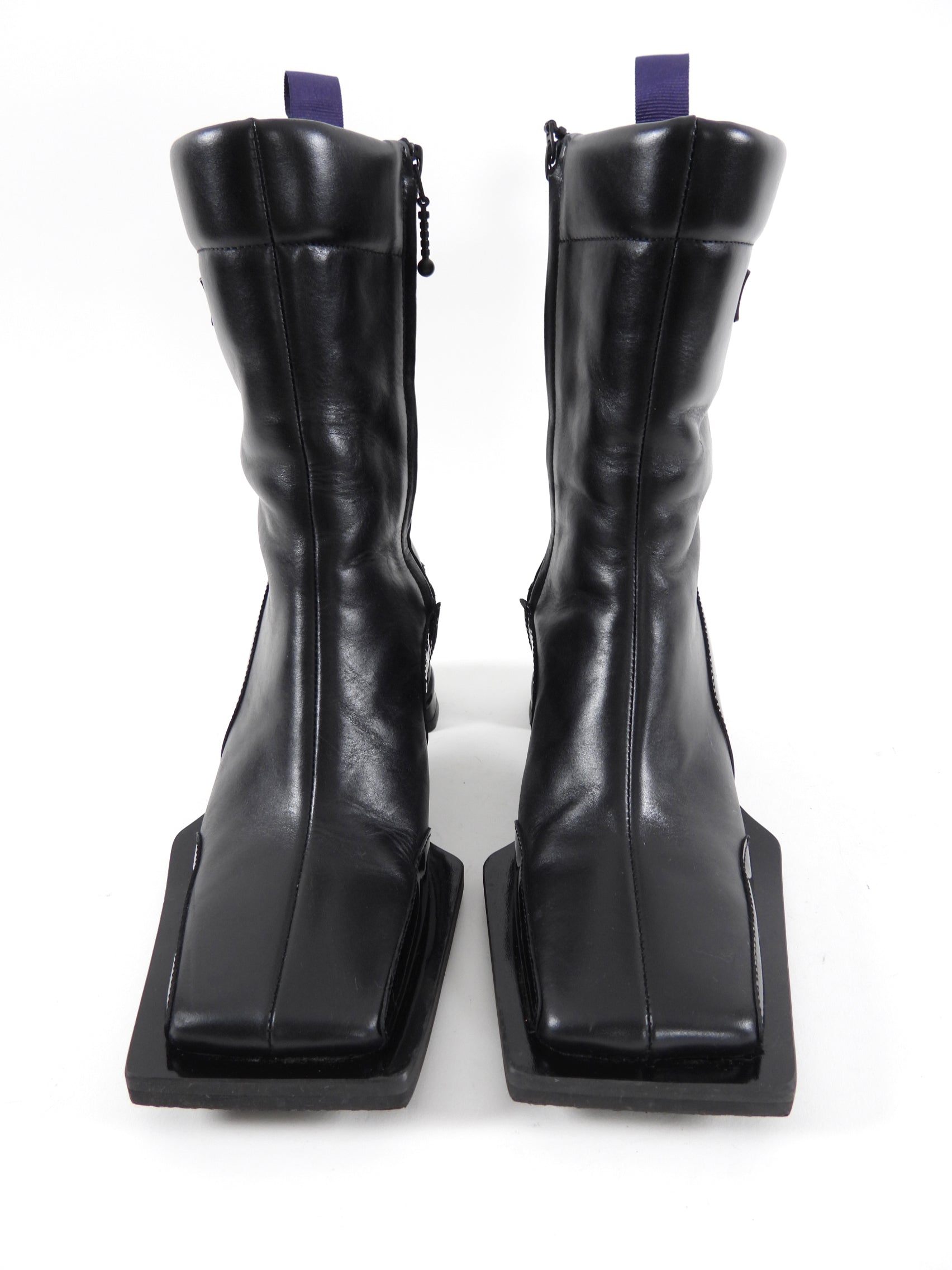 Eytys Black Leather Gaia Ankle Boots - 37 / 7