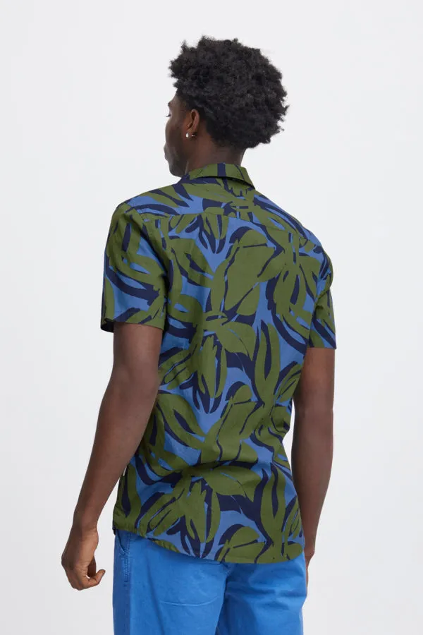 FOLIAGE PRINT SHORT SLEEVE SHIRT