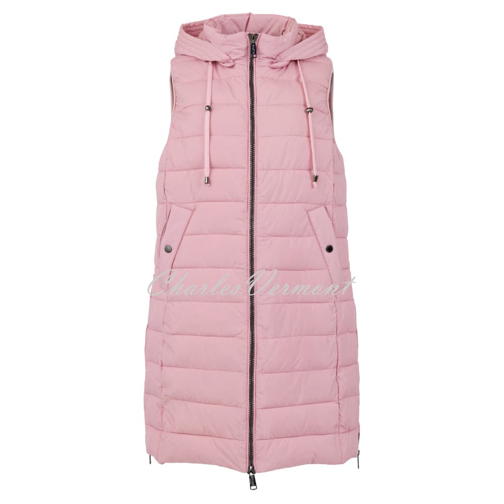 Frandsen Padded Longline Gilet - Style 833-321-42 (Blossom Pink)