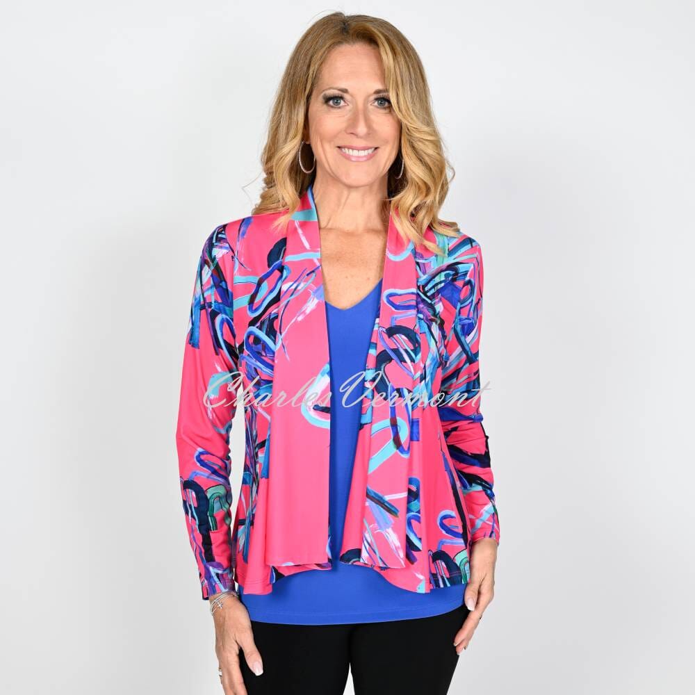 Frank Lyman Printed Cover Up Jacket - Style 236390