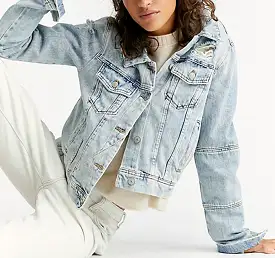 Free People Rumors Denim Jacket