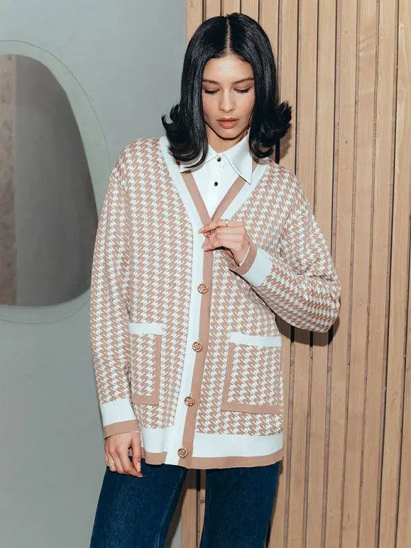 Frenchy Loose Knitted Cardigan Sweater