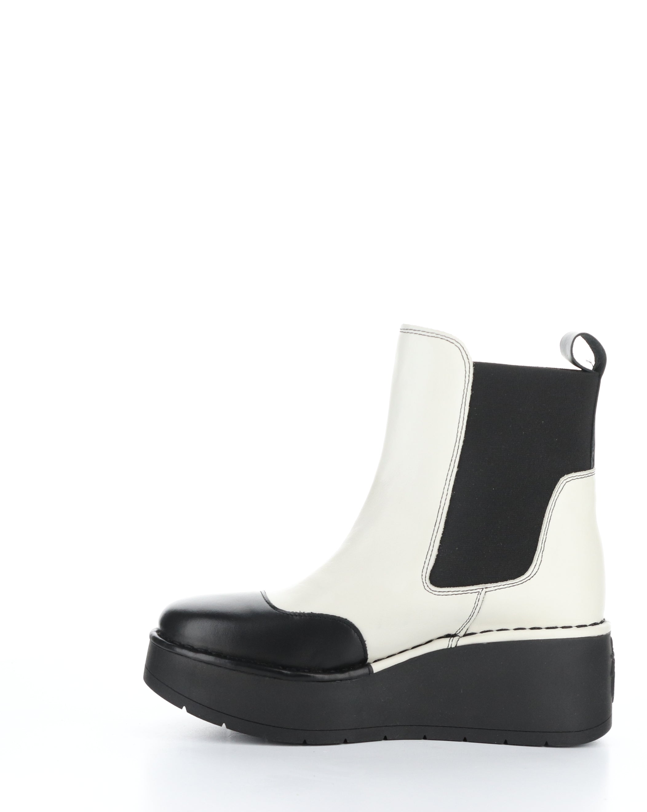 HARY256FLY 002 BLACK/OFF WHITE Elasticated Boots