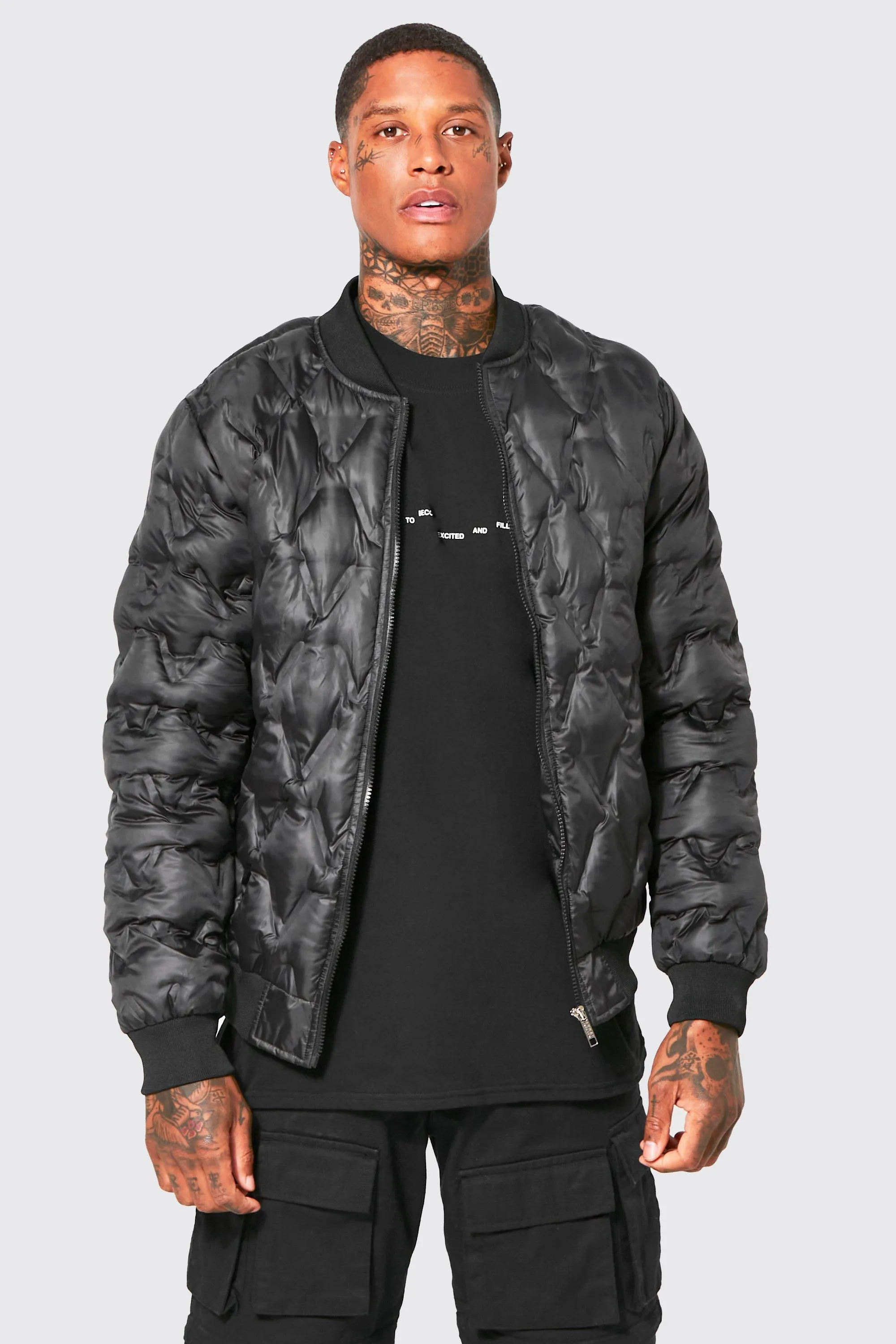 Heat Seal Bomber Jacket