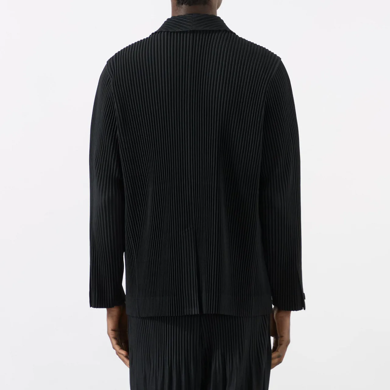 HOMME PLISSÉ ISSEY MIYAKE Basic Pleated Single-Breasted Blazer - Black