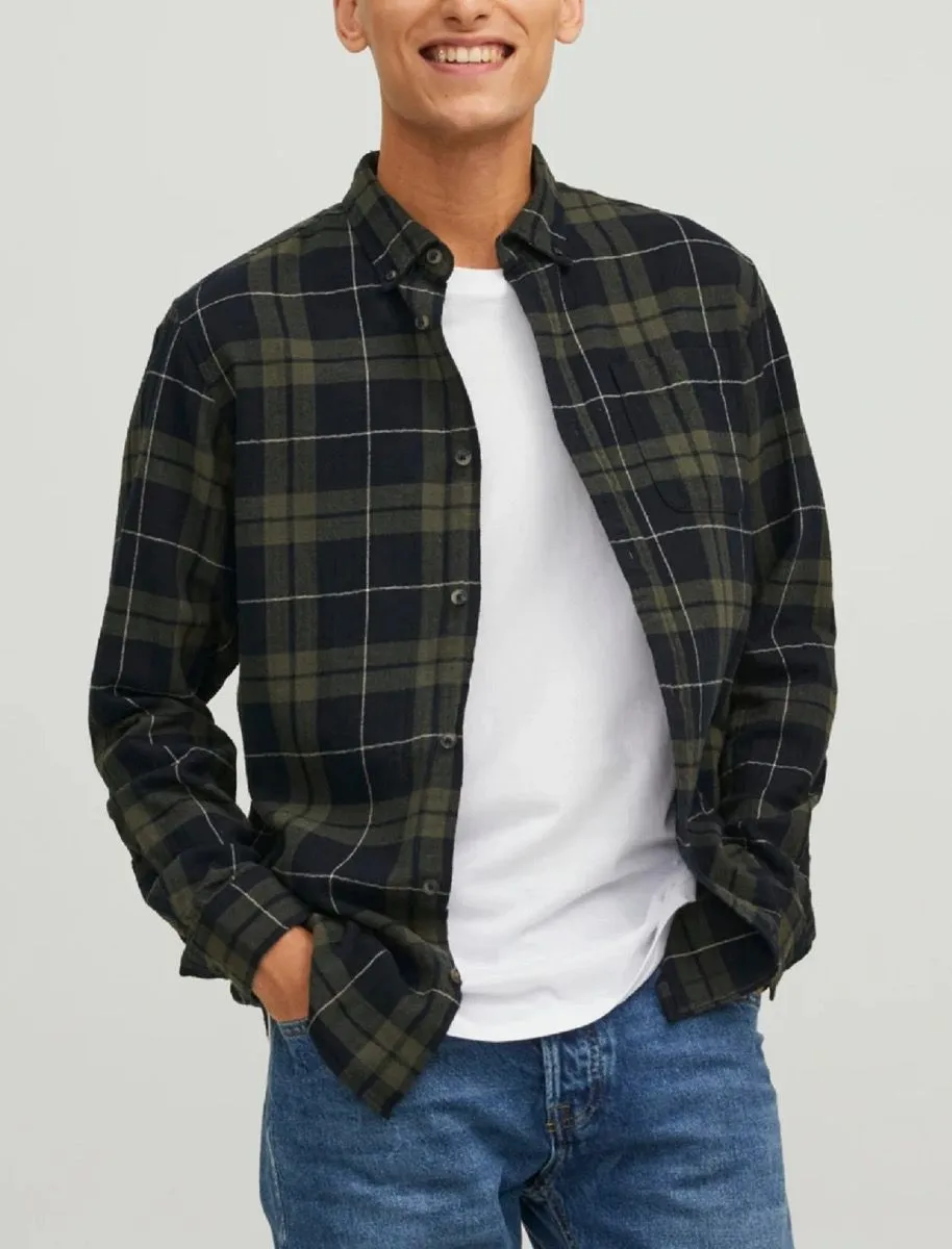 Jack & Jones Classic Check Long Sleeve Shirt Rosin