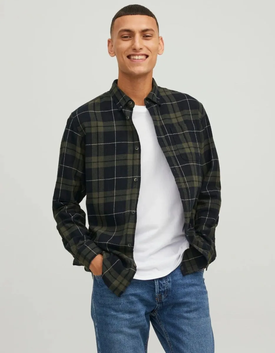 Jack & Jones Classic Check Long Sleeve Shirt Rosin