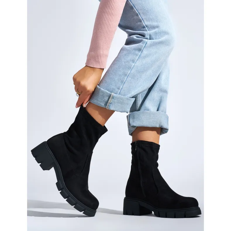 Ladies' black boots