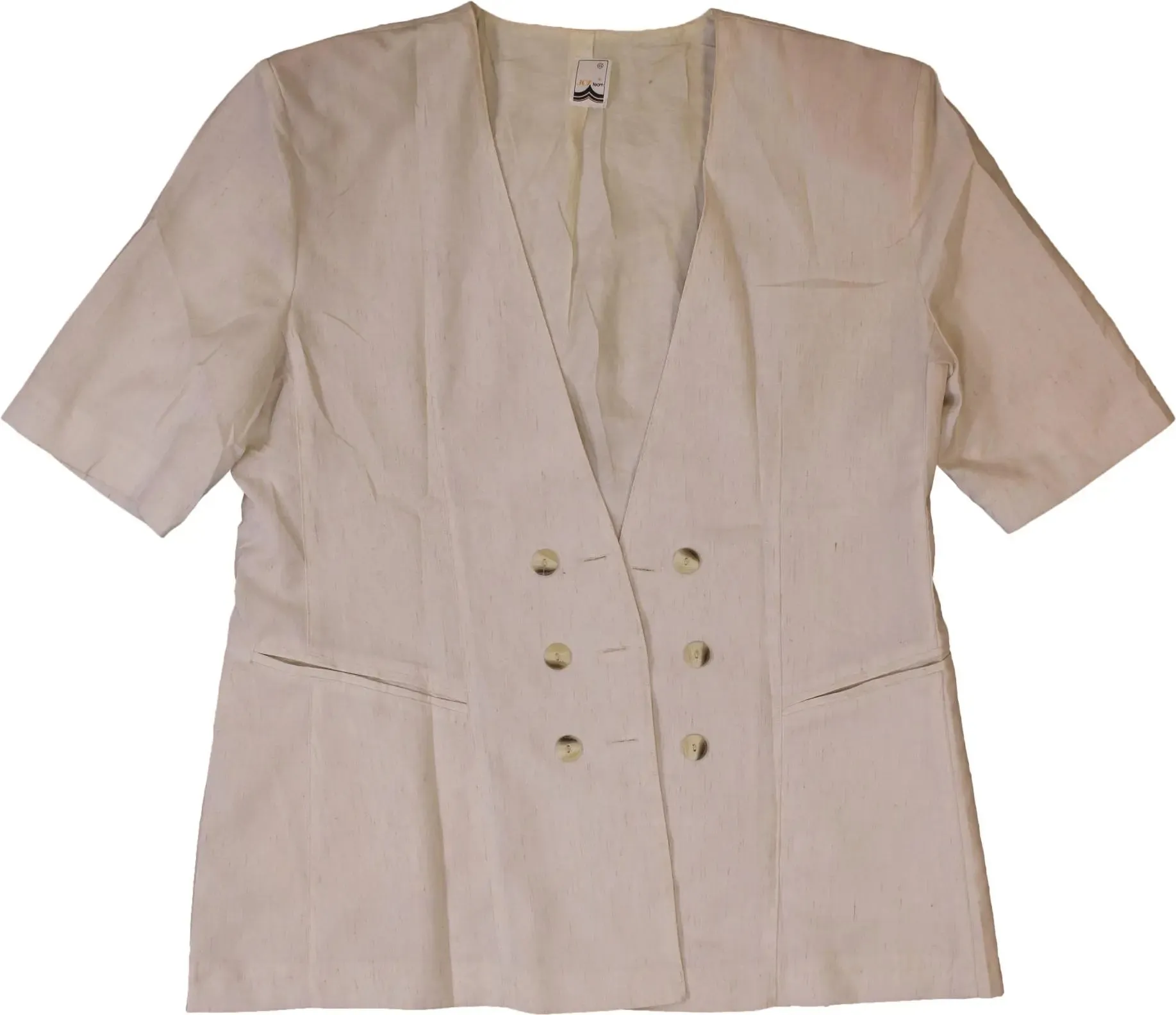 Linen Double Breasted Blazer | ThriftTale