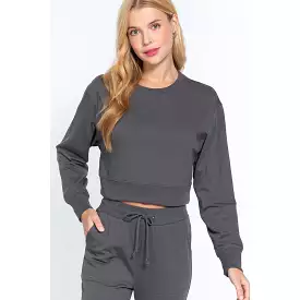 Long Sleeve Crew Neck Sweatshirt