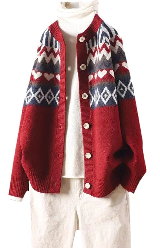 Loose Ladies Cardigan Sweater