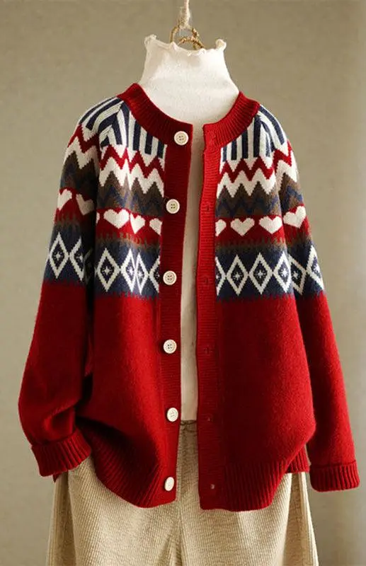 Loose Ladies Cardigan Sweater