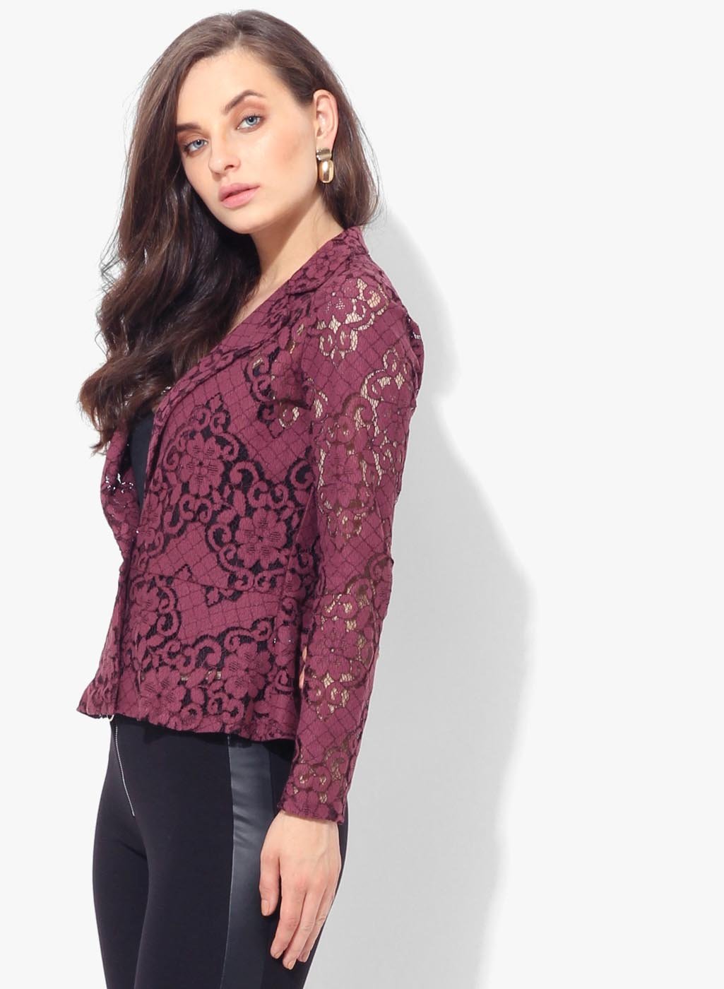 Lorena Lace Lapel Collar Jacket