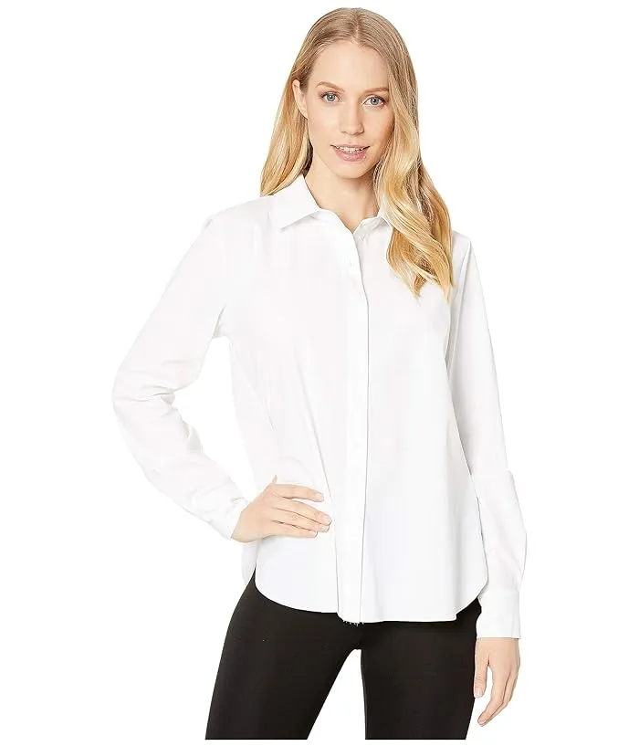 Lysse Connie Slim Fit Stretch Microfiber Button-Down Shirt