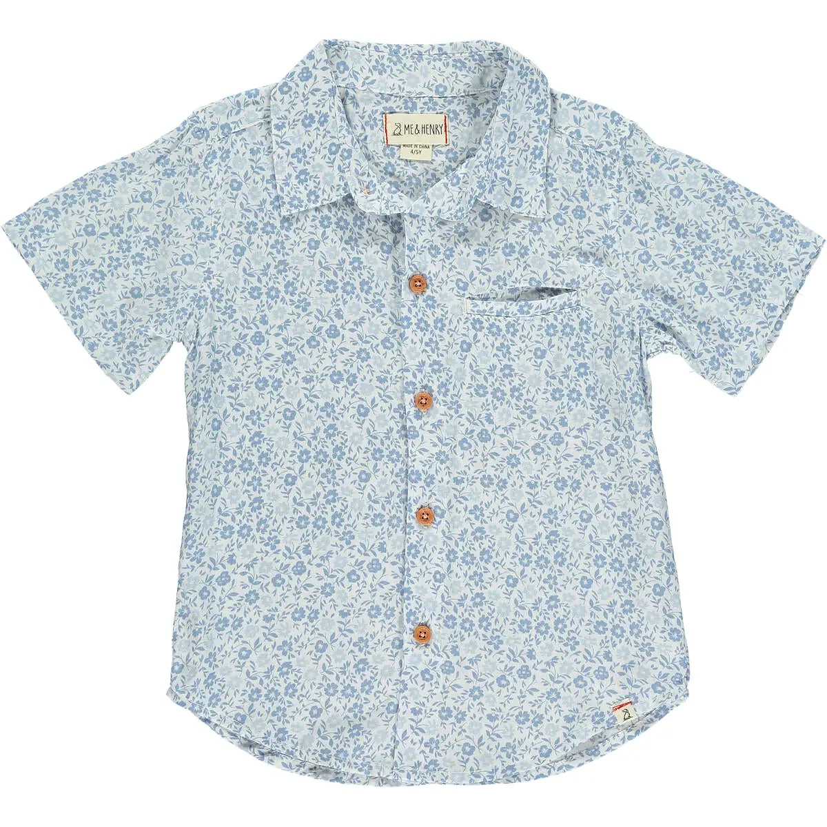 Me & Henry Newport Woven Shirt - Blue Floral