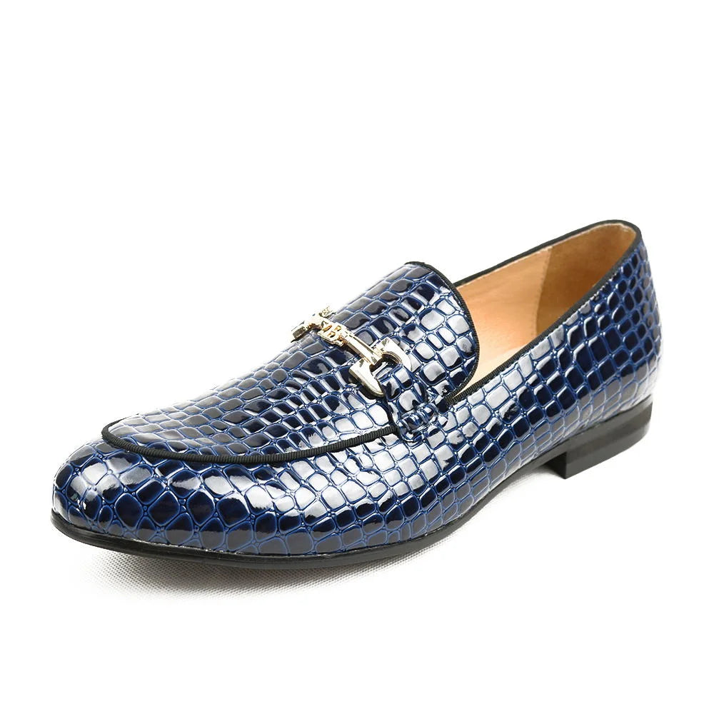 Men's Luxury Animal Printed Pattern Breathable Slip-On Italian Loafers