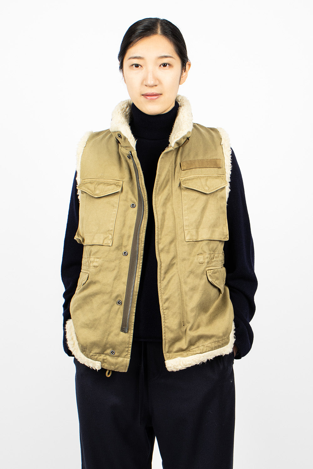 Mil Boa Vest Khaki