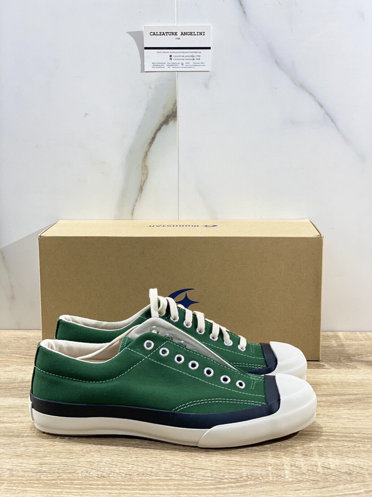 Moonstar scarpa uomo gym court Green casual shoes 41