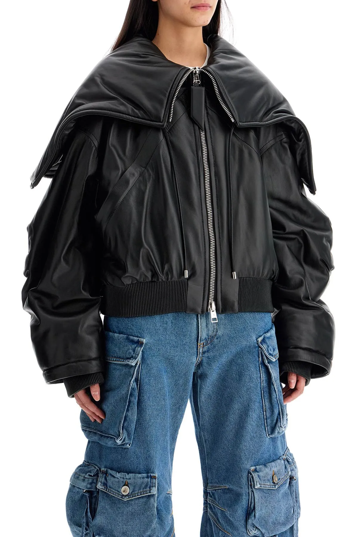 NAPPA BOMBER JACKET WITH OVERSIZED HOOD