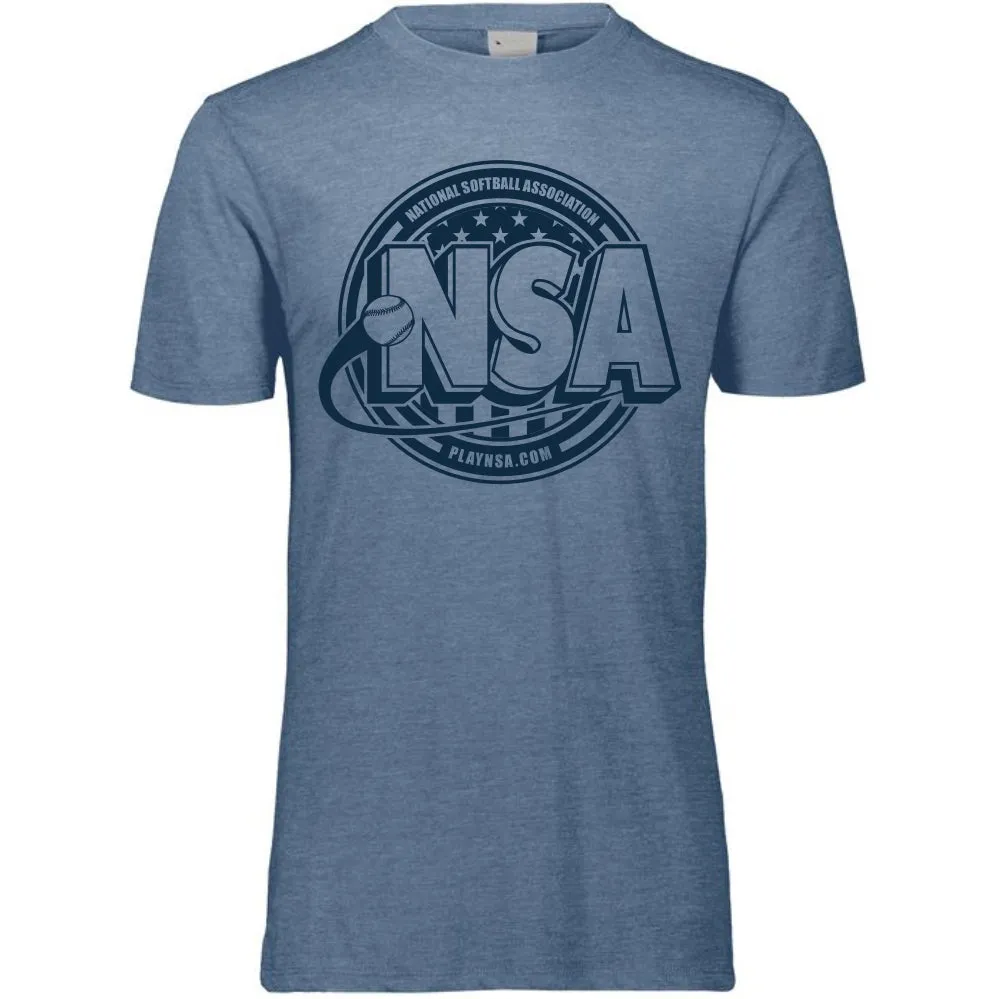 National Softball Association NSA Tone Tri Blend Short Sleeve Shirt